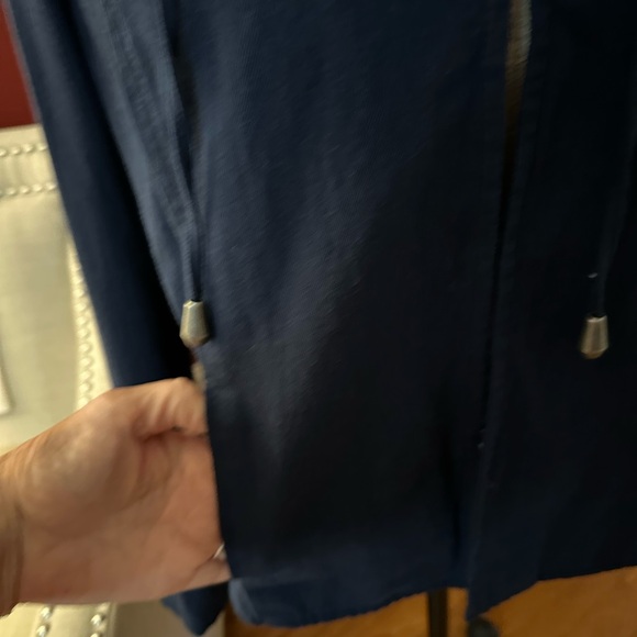 Live a Little Navy Utility Jacket - Picture 3 of 11